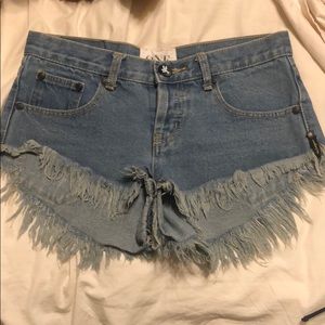 One teaspoon denim shorts